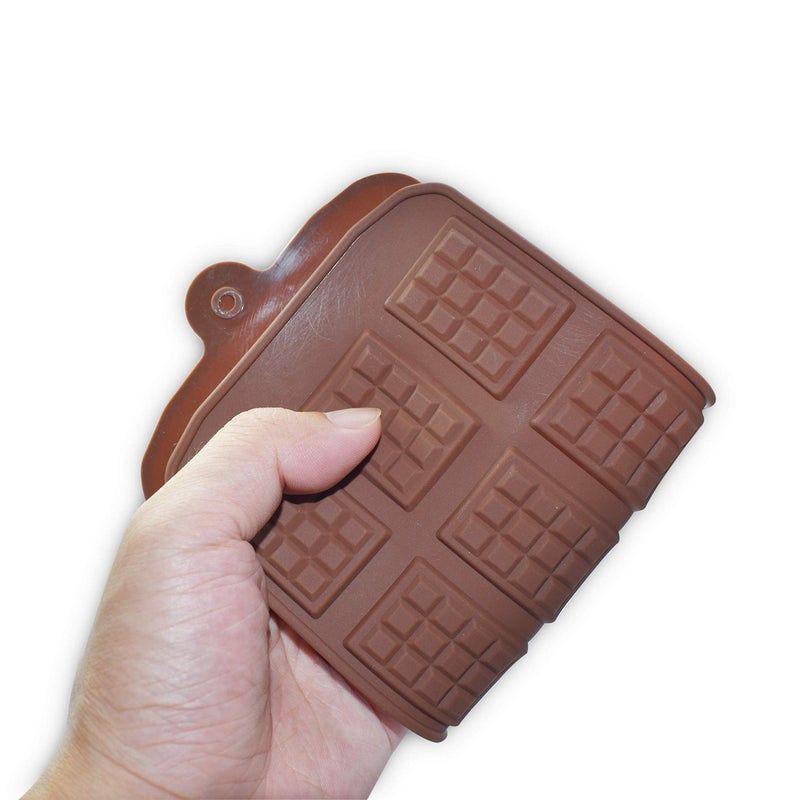 homEdge 12 Cavity Break-Apart Chocolate, Set of 4 Packs Food Grade Non-Stick Silicone Protein and Energy Bar Candy Molds - Image 5